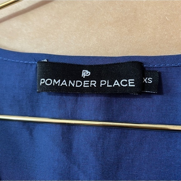 Tuckernuck | Pomander Place Lucy Mini Dress Tiered Button Popover Blue Size XS - Picture 3 of 11